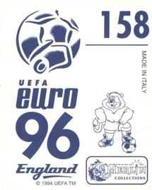1996 Merlin's Euro 96 Stickers #158 Didier Deschamps Back
