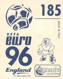1996 Merlin's Euro 96 Stickers #185 Hassler Back
