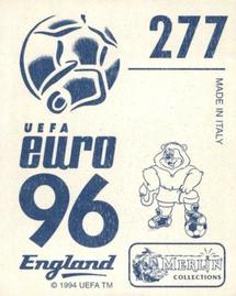 1996 Merlin's Euro 96 Stickers #277 Vilfort Back