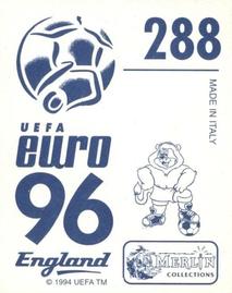 1996 Merlin's Euro 96 Stickers #288 Costa Back