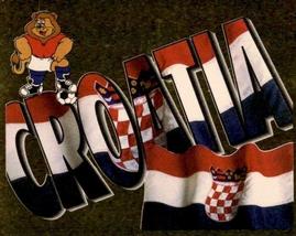1996 Merlin's Euro 96 Stickers #312 Croatia Flag Front