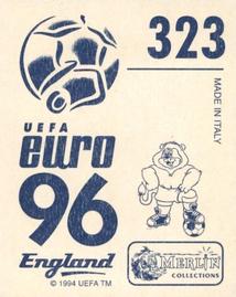 1996 Merlin's Euro 96 Stickers #323 Jurcevic Back