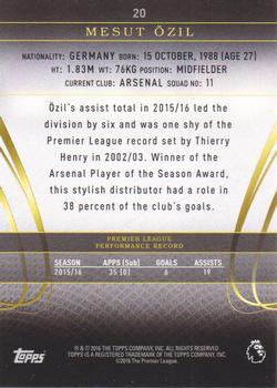 2016 Topps Premier Gold #20 Mesut Özil Back