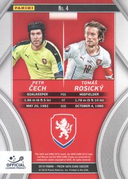2016 Panini Prizm UEFA Euro - Country Combinations Duals #4 Tomas Rosicky / Petr Cech Back