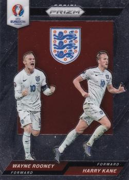 2016 Panini Prizm UEFA Euro - Country Combinations Duals #15 Wayne Rooney / Harry Kane Front