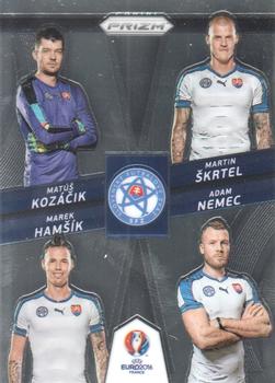 2016 Panini Prizm UEFA Euro - Country Combinations Quads #11 Marek Hamsik / Martin Skrtel / Adam Nemec / Matus Kozacik Front