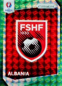 2016 Panini Prizm UEFA Euro - Country Logos Green Prizms #22 Albania Front