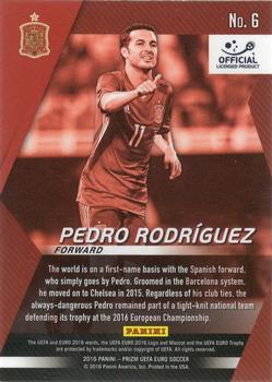 2016 Panini Prizm UEFA Euro - Forward Thinkers #6 Pedro Rodriguez Back
