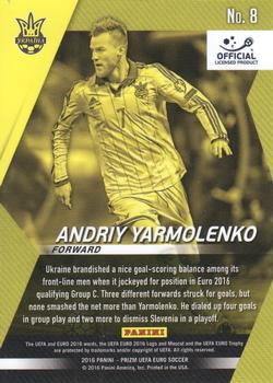 2016 Panini Prizm UEFA Euro - Forward Thinkers #8 Andriy Yarmolenko Back