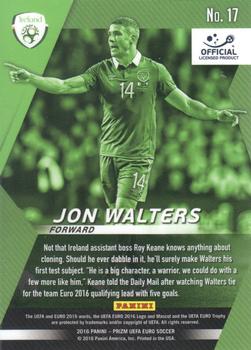 2016 Panini Prizm UEFA Euro - Forward Thinkers #17 Jon Walters Back