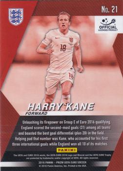 2016 Panini Prizm UEFA Euro - Forward Thinkers #21 Harry Kane Back