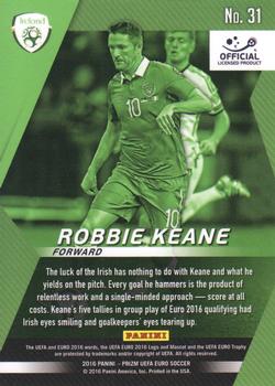 2016 Panini Prizm UEFA Euro - Forward Thinkers #31 Robbie Keane Back