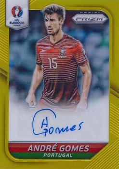 2016 Panini Prizm UEFA Euro - Signatures Gold Prizms #S-AG Andre Gomes Front