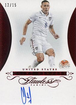 2015-16 Panini Flawless - Flawless Signatures Ruby #FS-CD Clint Dempsey Front