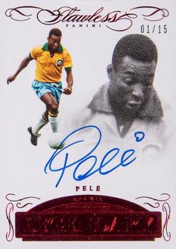 2015-16 Panini Flawless - Legendary Signatures Ruby #LS-P Pele Front