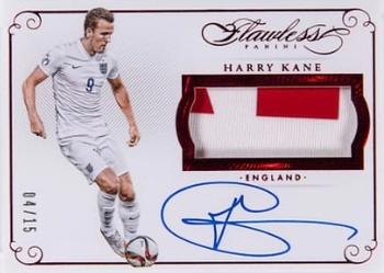 2015-16 Panini Flawless - Patch Autographs Ruby #PA-HK Harry Kane Front