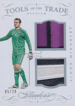 2015-16 Panini Flawless - Tools of the Trade Relics #TT-SM Simon Mignolet Front