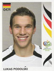 2006 Panini World Cup Stickers #35 Lukas Podolski Front