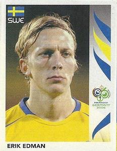 2006 Panini World Cup Stickers #154 Erik Edman Front