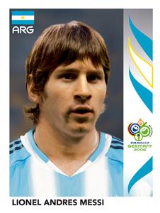 2006 Panini World Cup Stickers #185 Lionel Messi Front