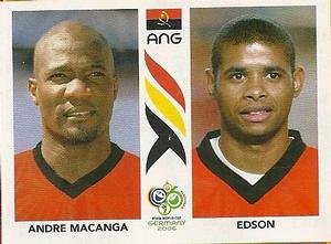2006 Panini World Cup Stickers #306 Andre Macanga / Edson Front