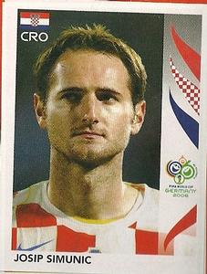 2006 Panini World Cup Stickers #402 Josip Simunic Front