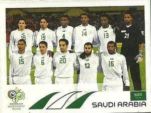 #588-SAUDI ARABIA TEAM PHOTO PANINI FIFA WORLD CUP-GERMANY 2006 