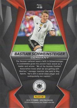 2016-17 Panini Spectra #49 Bastian Schweinsteiger Back