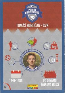 2016 Panini Superstars Slovakian Edition (Blue Border) #6 Tomas Hubocan Back