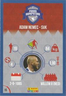 2016 Panini Superstars Slovakian Edition (Blue Border) #15 Adam Nemec Back