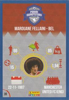 2016 Panini Superstars Slovakian Edition (Blue Border) #39 Marouane Fellaini Back