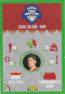 2016 Panini Superstars Hungarian Edition (Green Border) #7 Zoltan Gera Back