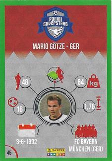 2016 Panini Superstars Hungarian Edition (Green Border) #45 Mario Götze Back