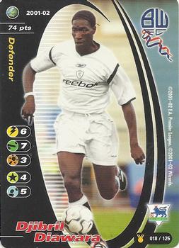 2001 Wizards Football Champions Premier League 2001-2002 Update #18 Djibril Diaware Front