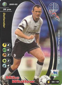2001 Wizards Football Champions Premier League 2001-2002 Update #20 Mike Whitlow Front