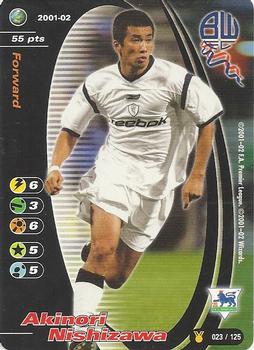 2001 Wizards Football Champions Premier League 2001-2002 Update #23 Akinori Nishizawa Front