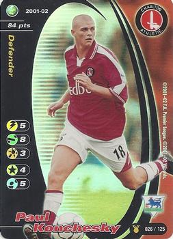 2001 Wizards Football Champions Premier League 2001-2002 Update #26 Paul Konchesky Front