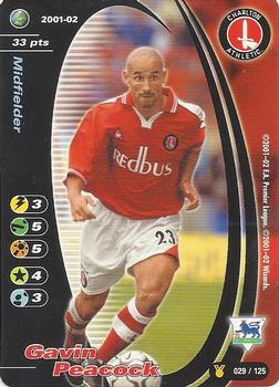 2001 Wizards Football Champions Premier League 2001-2002 Update #29 Gavin Peacock Front