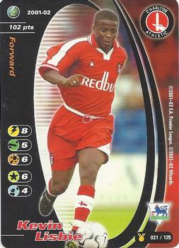 2001 Wizards Football Champions Premier League 2001-2002 Update #31 Kevin Lisbie Front