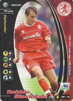 2001 Wizards Football Champions Premier League 2001-2002 Update #88 Robbie Stockdale Front
