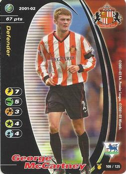 2001 Wizards Football Champions Premier League 2001-2002 Update #109 George McCartney Front
