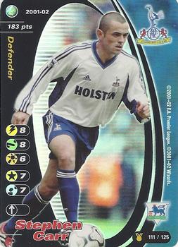 2001 Wizards Football Champions Premier League 2001-2002 Update #111 Stephen Carr Front