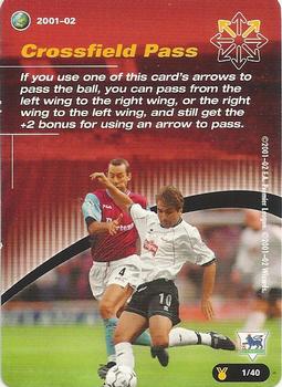 2001 Wizards Football Champions Premier League 2001-2002 Update - Action Cards Update #1 Crossfield Pass Front