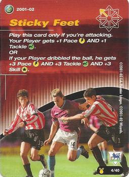 2001 Wizards Football Champions Premier League 2001-2002 Update - Action Cards Update #4 Sticky Feet Front