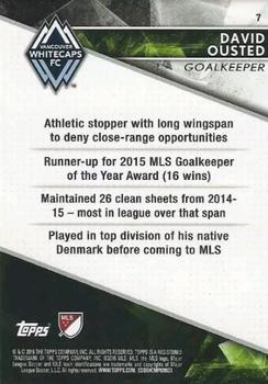 2016 Topps Apex MLS - Red #7 David Ousted Back