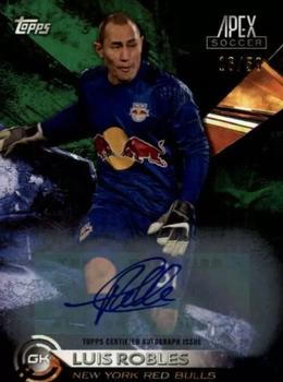 2016 Topps Apex MLS - Autographs Green #13 Luis Robles Front