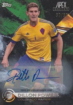 2016 Topps Apex MLS - Autographs Green #17 Dillon Powers Front