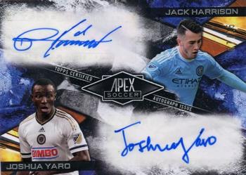 2016 Topps Apex MLS - Dual Autographs #ADA-HY Jack Harrison / Joshua Yaro Front