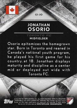 2016 Topps Apex Soccer Global Influence #GI-JO Jonathan Osorio 