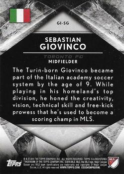2016 Topps Apex MLS - Global Influence #GI-SG Sebastian Giovinco Back